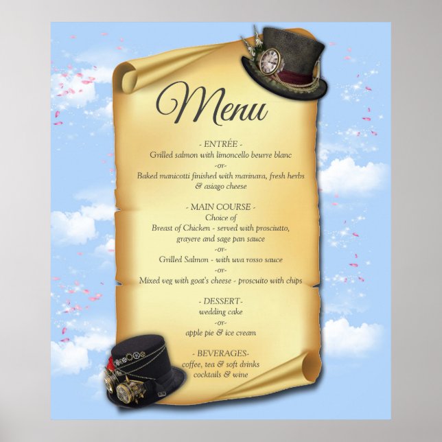 Steampunk Graphic-design på tidsindikatorn Poster (Framsidan)