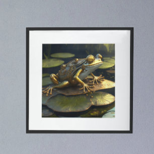 Steampunk Groda Gotisk Konst Poster