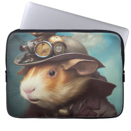 Steampunk Guinea Gris Laptop Fodral
