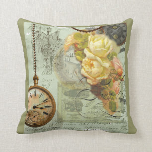 Steampunk & Gula Rosor Kudde