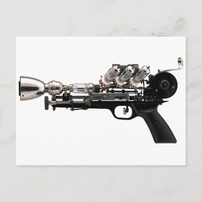Steampunk Gun Vykort (Framsida)