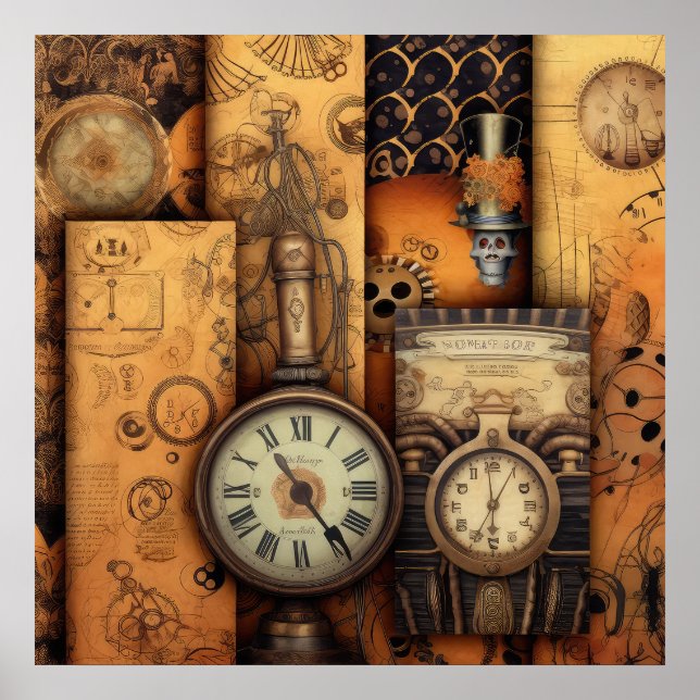 Steampunk Halloween Poster (Framsidan)