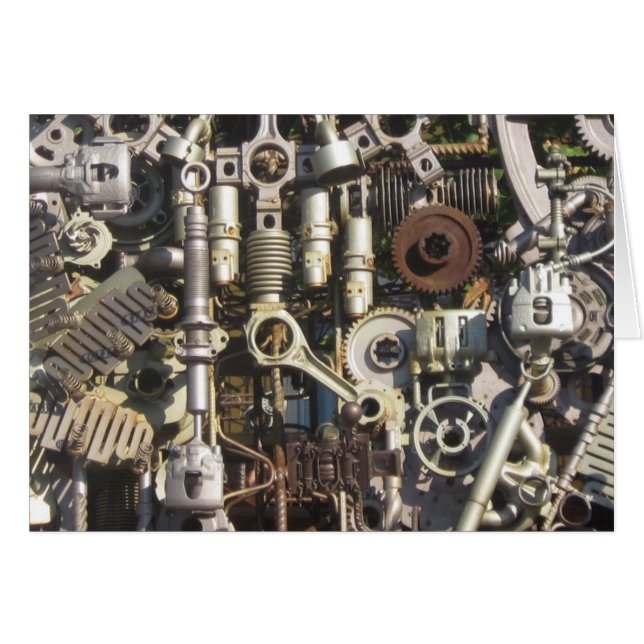 Steampunk Hälsningskort (Framsidan Horizontal)