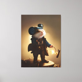 Steampunk Hamster Canvastryck
