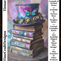 Steampunk Hat & Fantasy Bokar CZ5L Decoupage