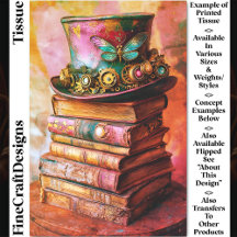 Steampunk Hat & Fantasy Bokar CZ6L Decoupage