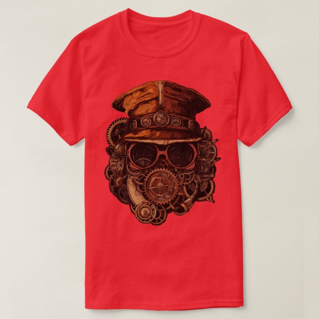 Steampunk Hat T Shirt (Design framsida)