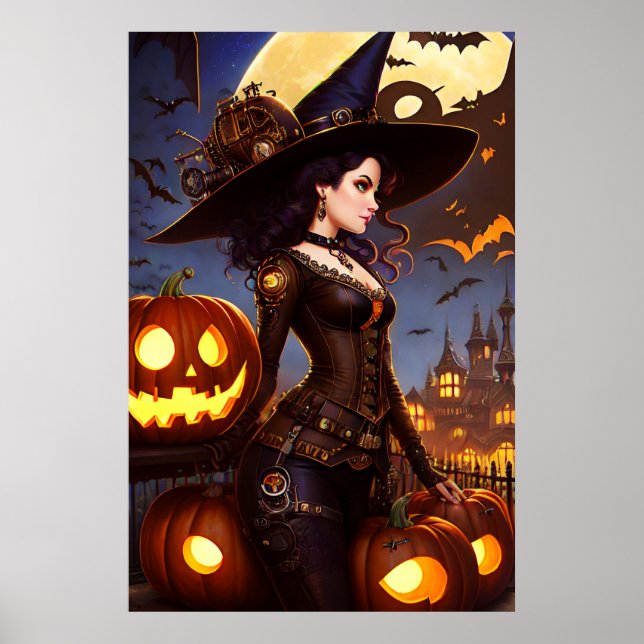 Steampunk Häxa 3 Poster (Framsidan)