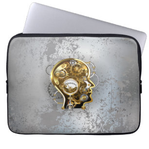 Steampunk Head med Manometer Laptop Fodral