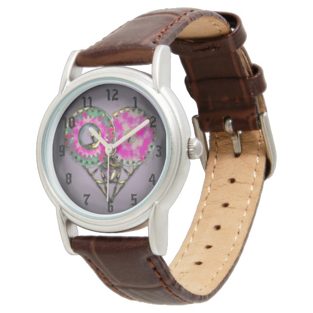 Steampunk Heart eWatch Ur Armbandsur (Vinklad)