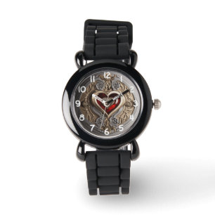 Steampunk Heart - Intricate Mechanical Kärlek Armbandsur