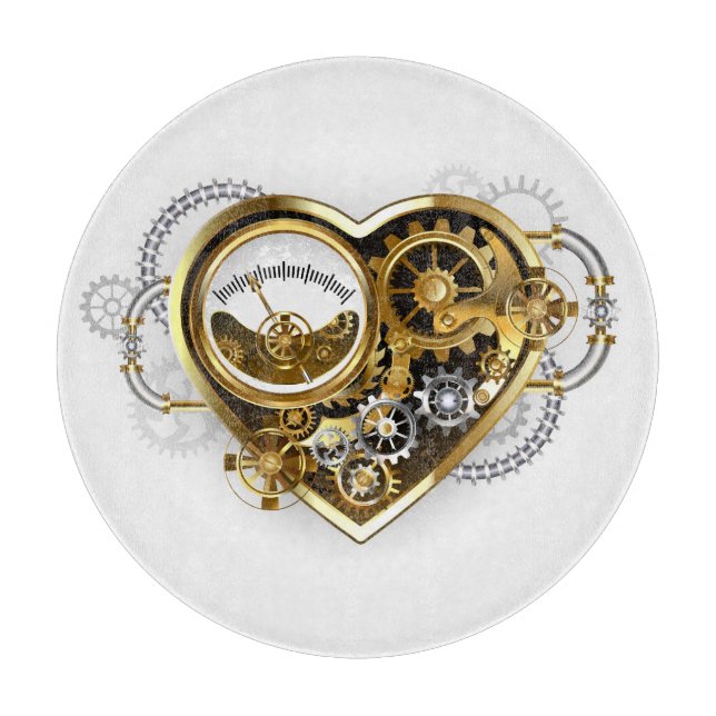 Steampunk Heart med en Manometer (Framsidan)