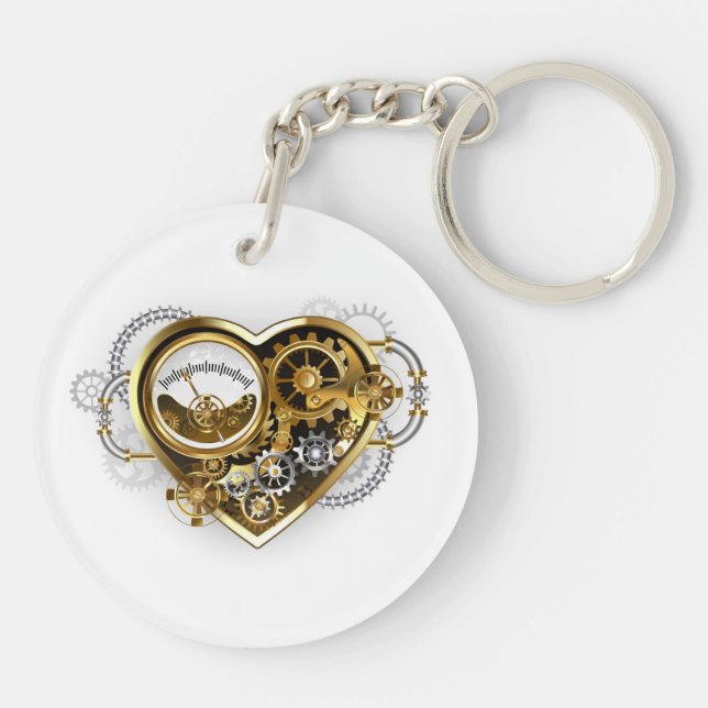 Steampunk Heart med en Manometer (Baksidan)