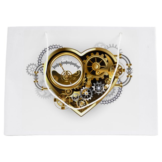 Steampunk Heart med en Manometer (Framsidan)