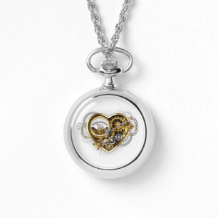 Steampunk Heart med en Manometer Armbandsur