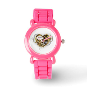 Steampunk Heart med en Manometer Armbandsur
