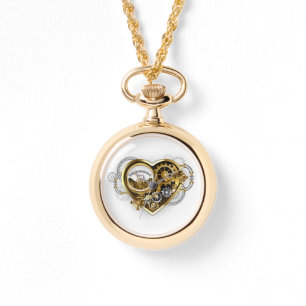 Steampunk Heart med en Manometer Armbandsur
