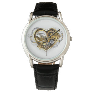 Steampunk Heart med en Manometer Armbandsur