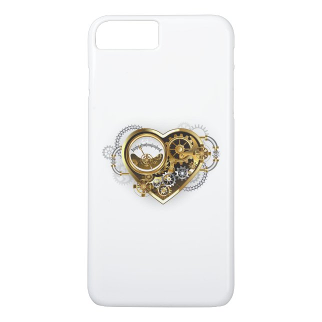 Steampunk Heart med en Manometer Case-Mate iPhone Skal (Baksida)