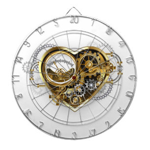 Steampunk Heart med en Manometer Darttavla