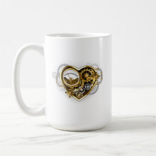 Steampunk Heart med en Manometer Kaffemugg