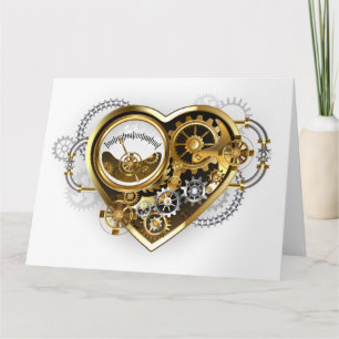 Steampunk Heart med en Manometer Kort