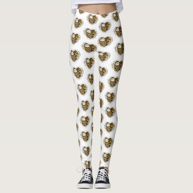 Steampunk Heart med en Manometer Leggings (Framsida)