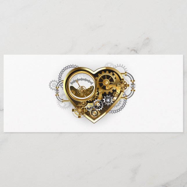 Steampunk Heart med en Manometer Program (Framsida)