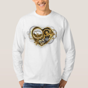 Steampunk Heart med en Manometer T Shirt