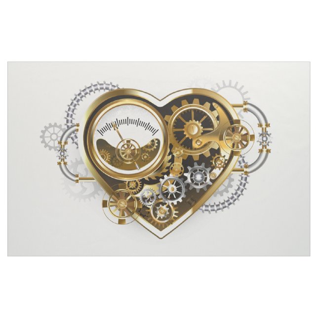 Steampunk Heart med en Manometer Tyg (Yard)