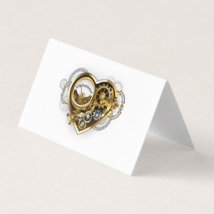 Steampunk Heart med en Manometer Visitkort