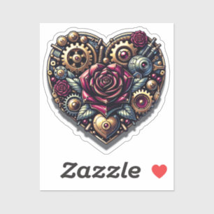 Steampunk Heart och Ro Klistermärken