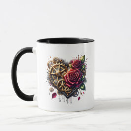 Steampunk Heart och Ro Mugg
