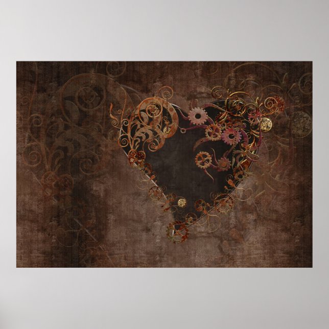 Steampunk Heart Poster (Framsidan)