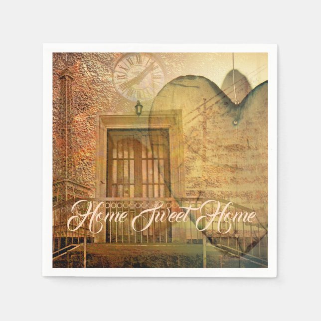 Steampunk Heart, Window & Clock Pappersservett (Framsidan)