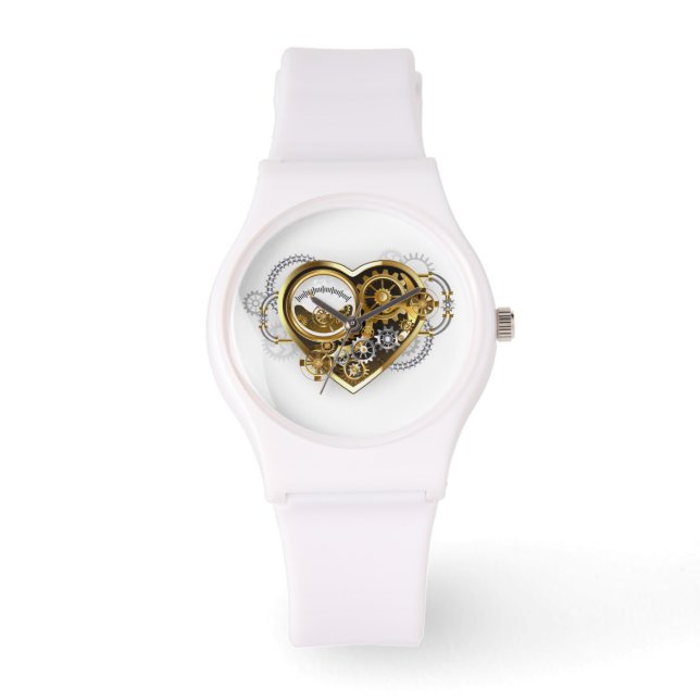 Steampunk Heart with a Manometer Armbandsur (Framsida)