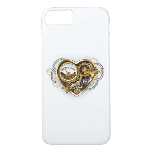 Steampunk Heart with a Manometer Case-Mate iPhone Skal (Baksida)