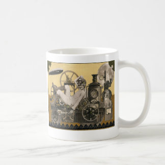 Steampunk hjältinna kaffemugg