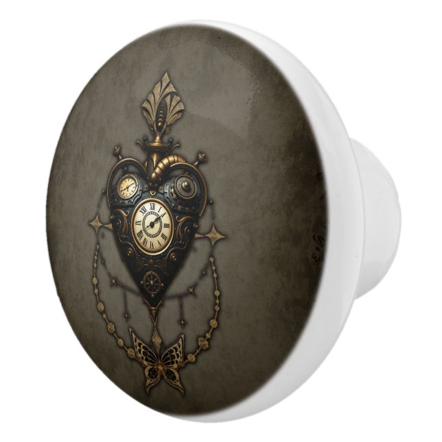 Steampunk-hjärta Knopp (Höger)