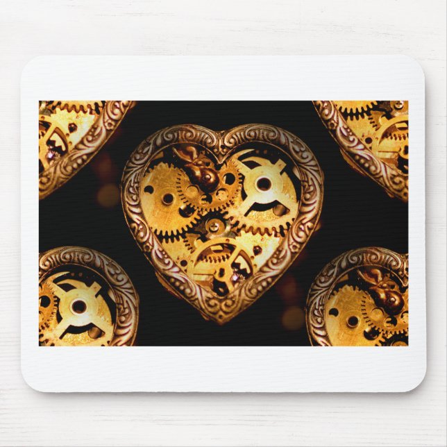 steampunk hjärta musmatta (Framsidan)