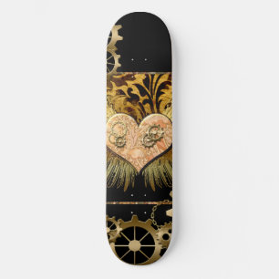 Steampunk hjärta old school skateboard bräda 21,6 cm