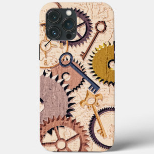 Steampunk Hjul, växlar, Nycklar, gammaldags Karta-