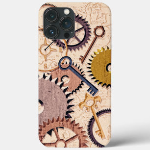 Steampunk Hjul, växlar, Nycklar, gammaldags Karta-