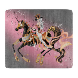 Steampunk Horse & Dam 6x7 Choppboard