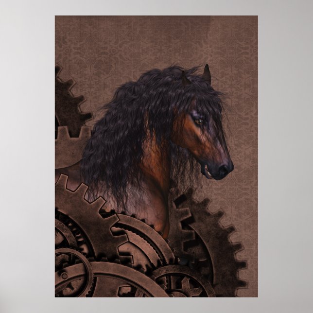 Steampunk Horse Poster (Framsidan)