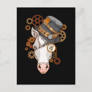 Steampunk Horse Riding Victorian Horses Steampunk Vykort