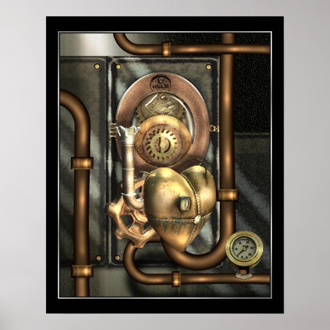 Steampunk i hjärtat poster (Framsidan)