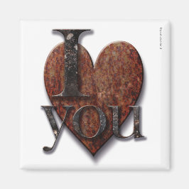 Steampunk I Kärlek You Valentine Magnet