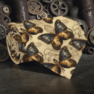 Steampunk Industrial Custom Necktie Tie Slips