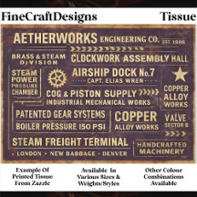 Steampunk Industriell Typsnitts skylt FA4 Dekoupag